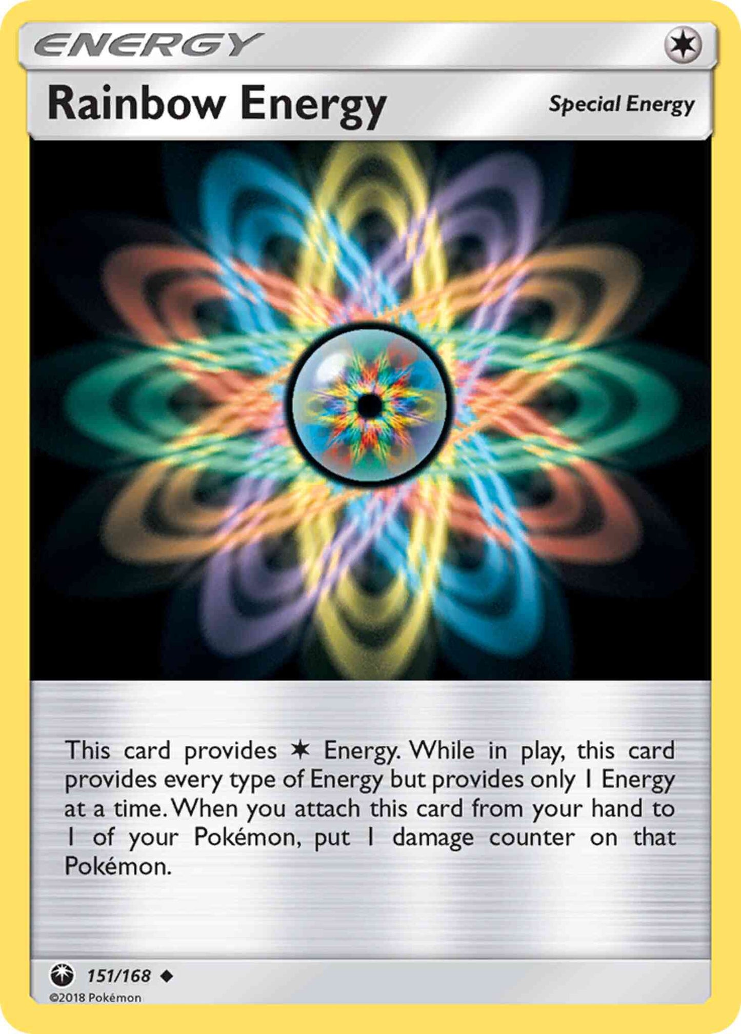Rainbow Energy - 151/168 - Uncommon [sm7-151] [Non-Holo]