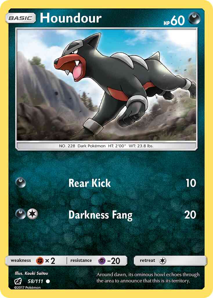 Houndour - 58/111 - Common [sm4-58] [Reverse Holo]