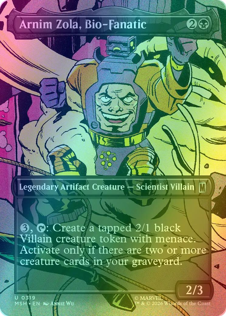 Arnim Zola, Bio-Fanatic [319] [Borderless] [Scene] [Marvel Super Heroes] [Foil]