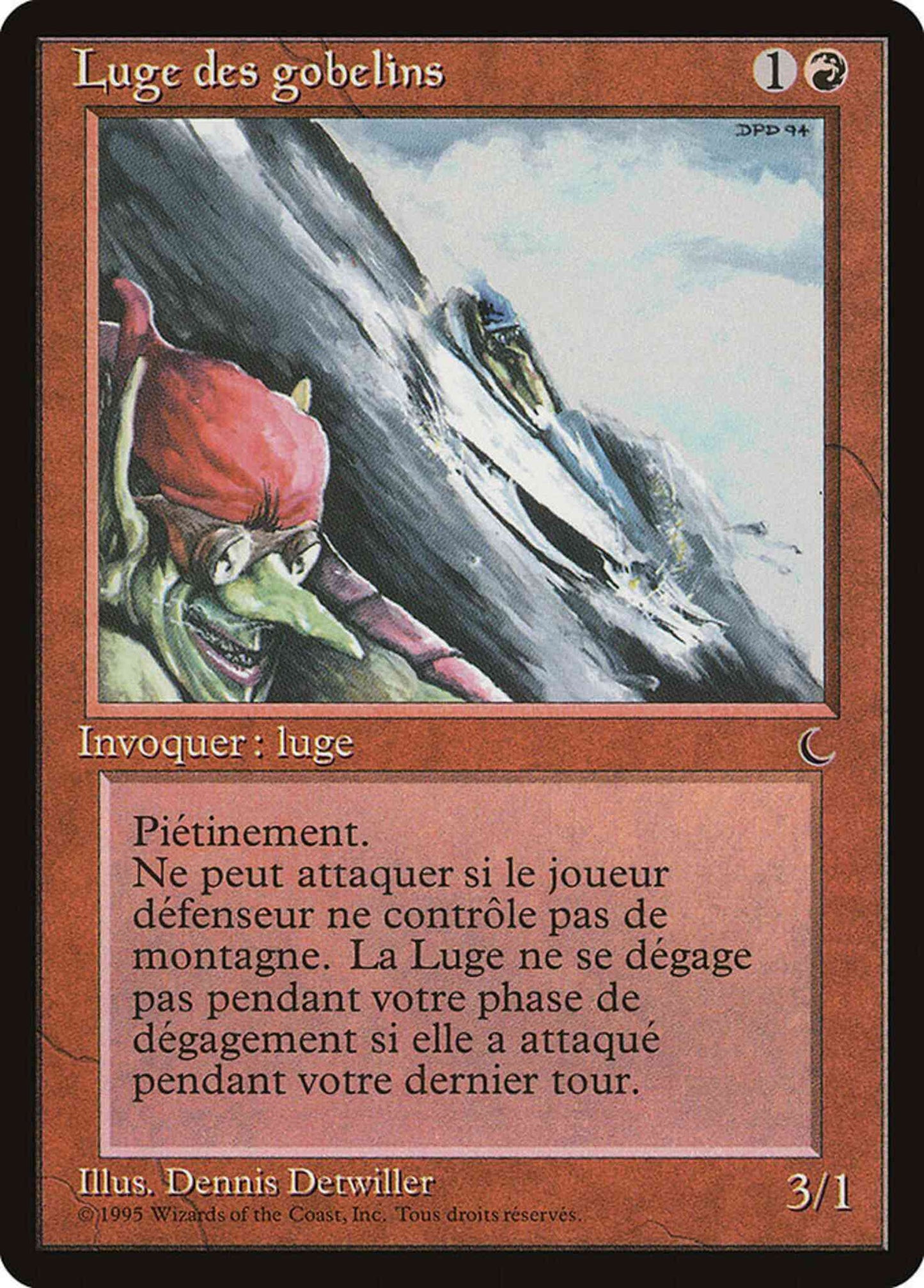 Goblin Rock Sled - French [87] [Renaissance French] [Non-Foil]