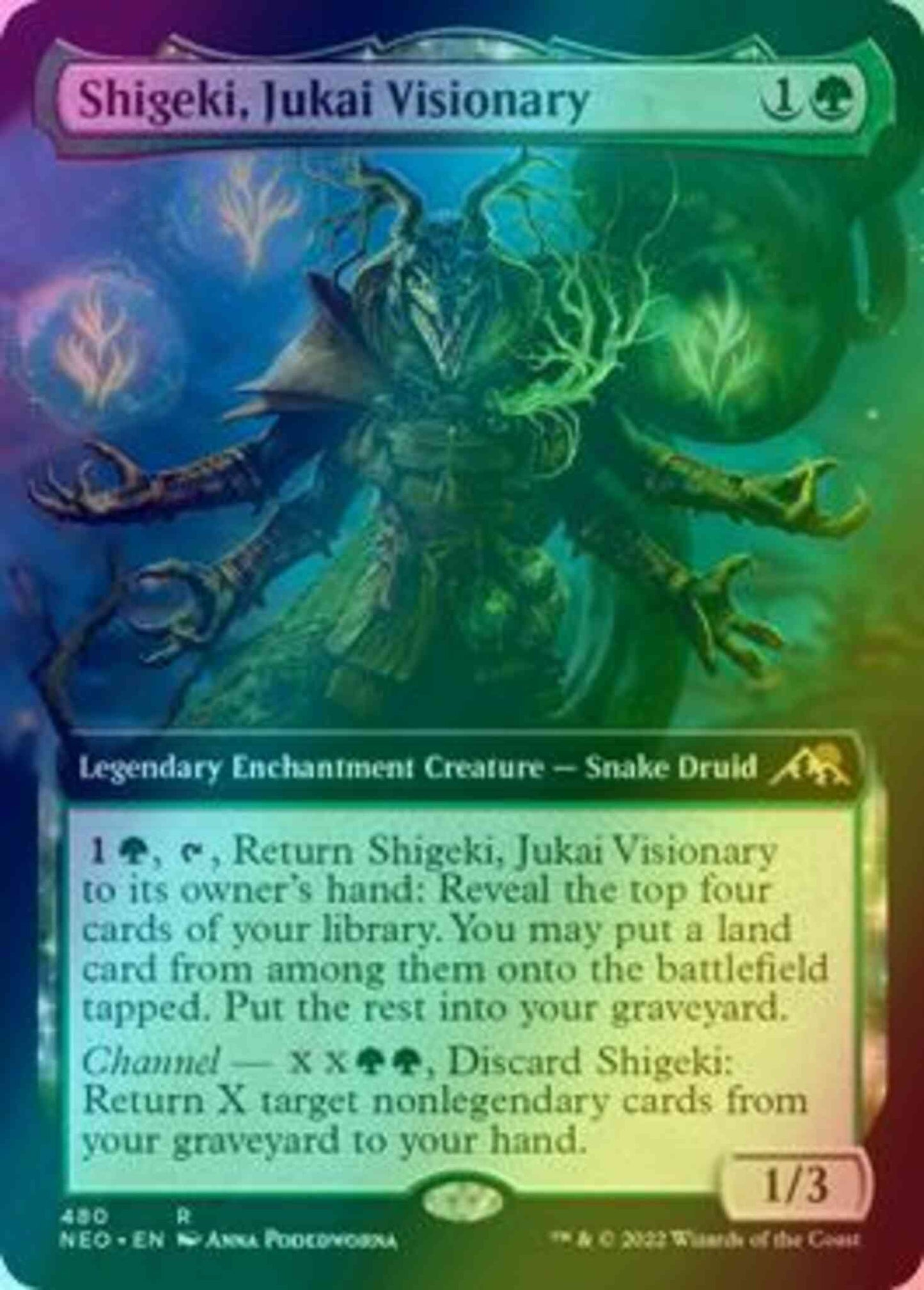 Shigeki, Jukai Visionary [480] [Extended Art] [Kamigawa: Neon Dynasty] [Foil]