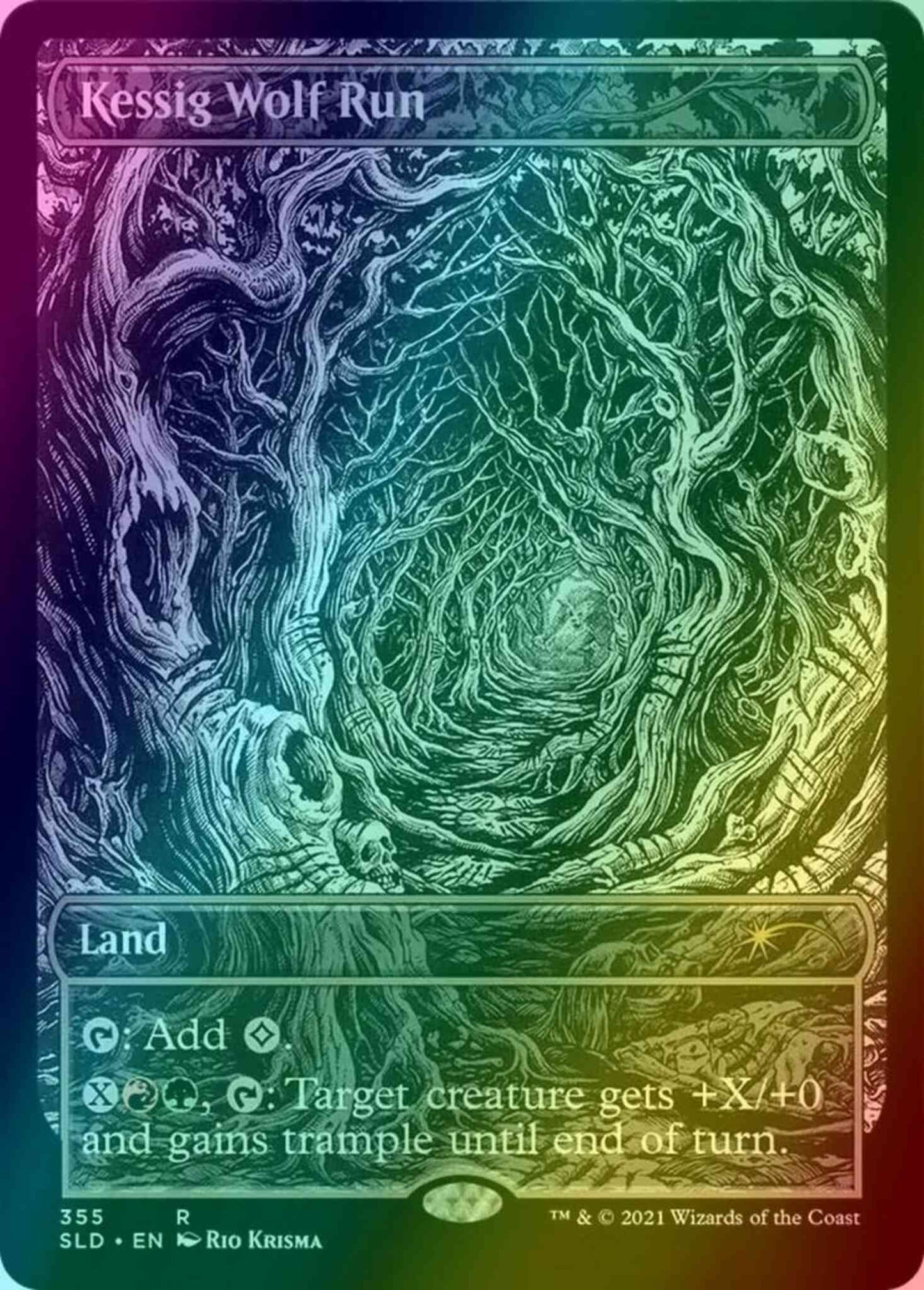 Kessig Wolf Run [0355] [Eternal Night Showcase] [Showcase: Midnight Hunt] [Secret Lair Drop] [Foil]