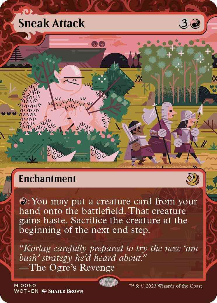 Sneak Attack [50] [Enchanting Tale Showcase] [Wilds of Eldraine: Enchanting Tales] [Non-Foil]