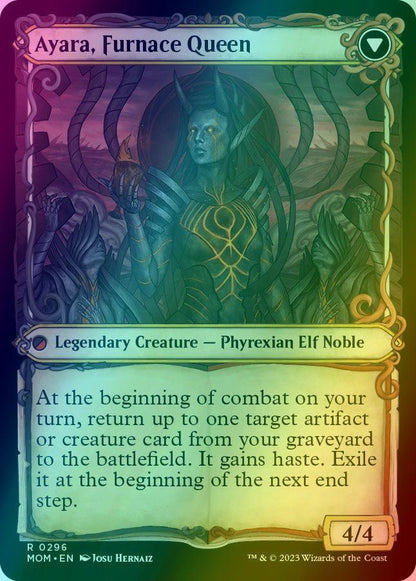 Ayara, Widow of the Realm // Ayara, Furnace Queen [296] [Planar Showcase] [March of the Machine] [Foil]