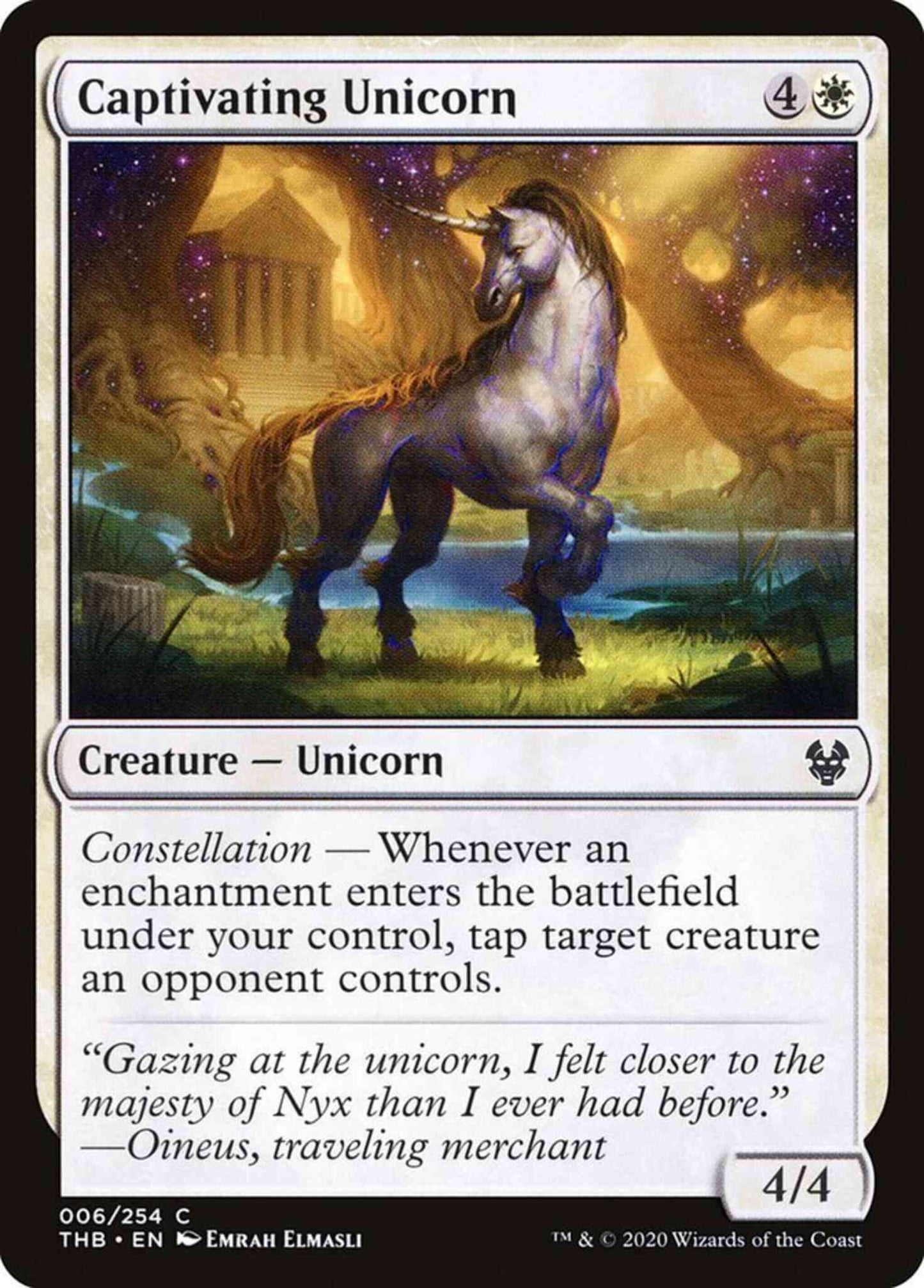 Captivating Unicorn [6] [Theros Beyond Death] [Non-Foil]