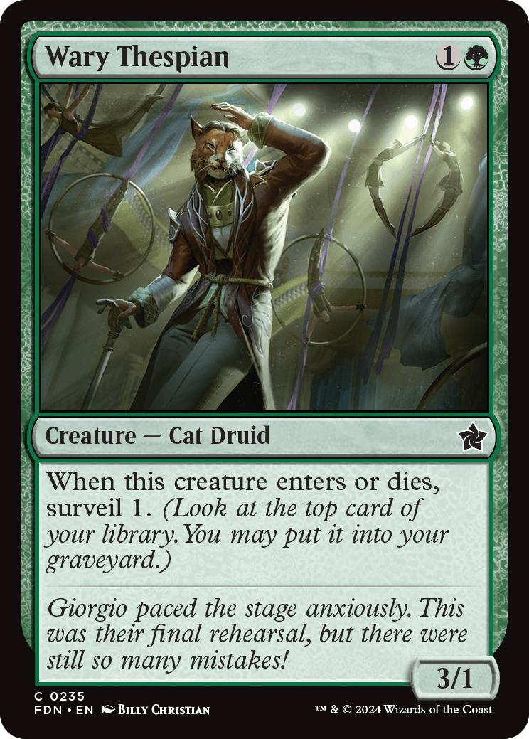 Wary Thespian [235] [Foundations] [Non-Foil]