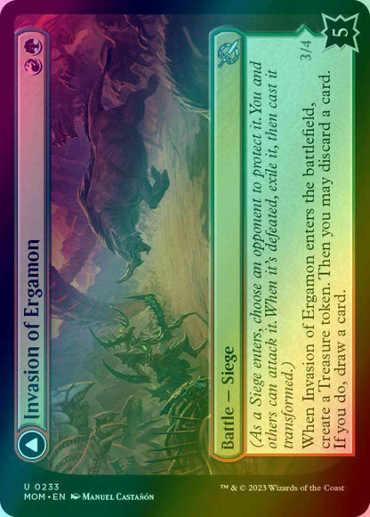 Invasion of Ergamon // Truga Cliffcharger [233] [March of the Machine] [Foil]
