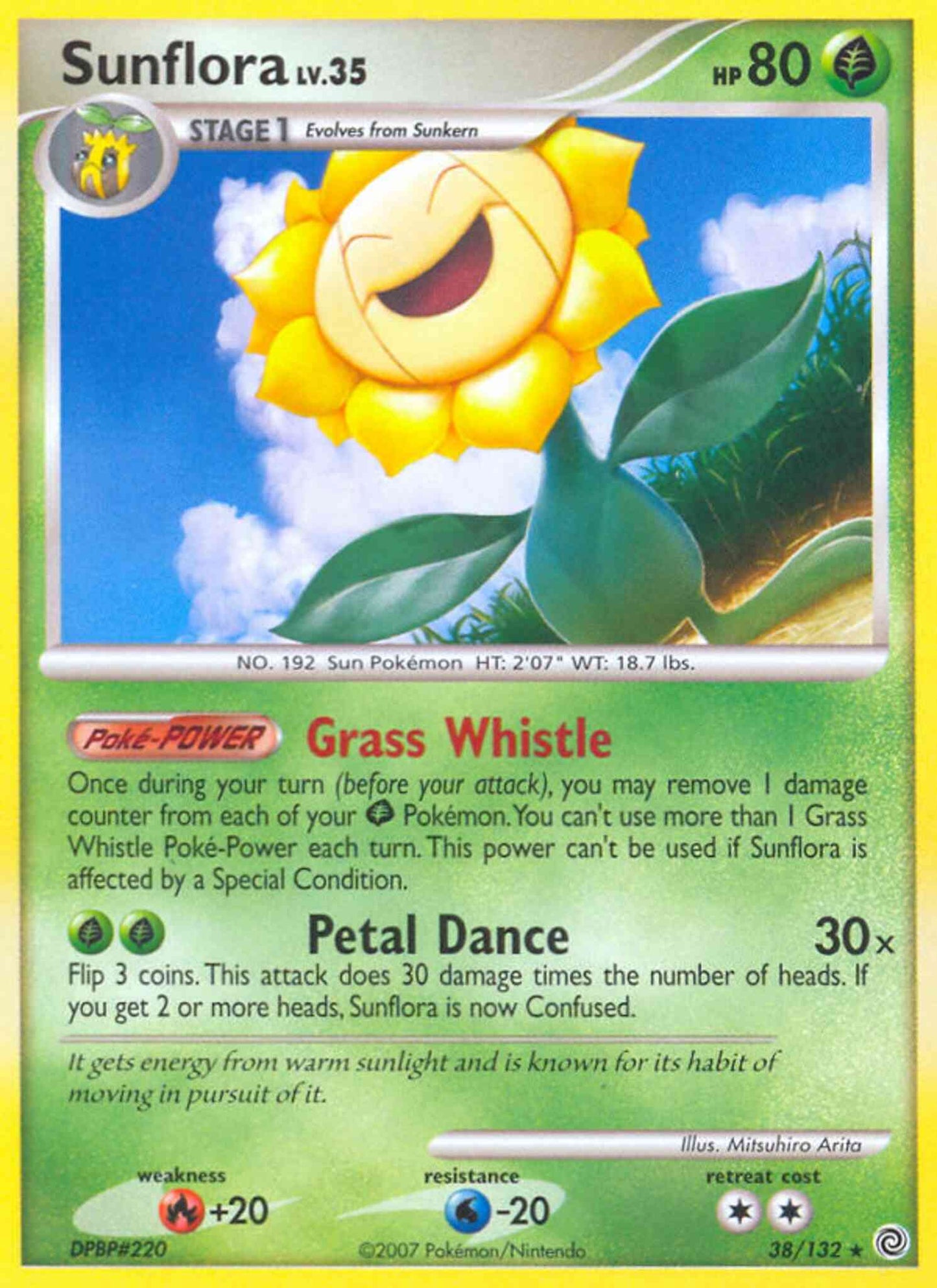 Sunflora - 38/132 - Rare [dp3-38] [Non-Holo]