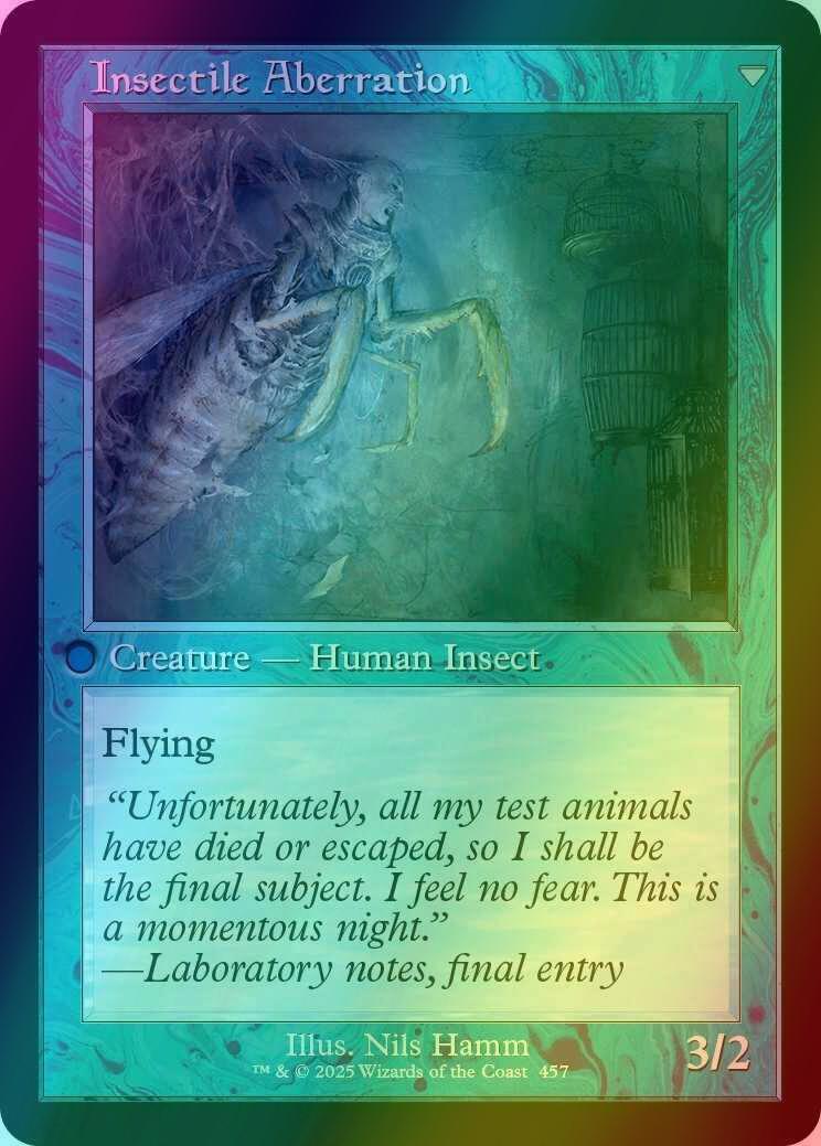 Delver of Secrets // Insectile Aberration [457] [Retro Frame] [Innistrad Remastered] [Foil]