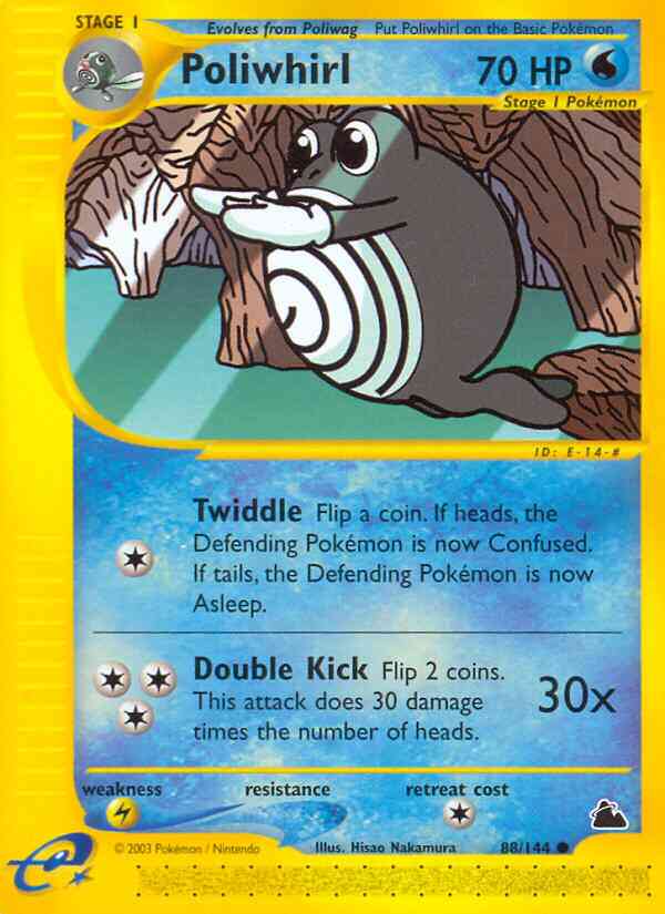 Poliwhirl - 88/144 - Common [ecard3-88] [Reverse Holo]
