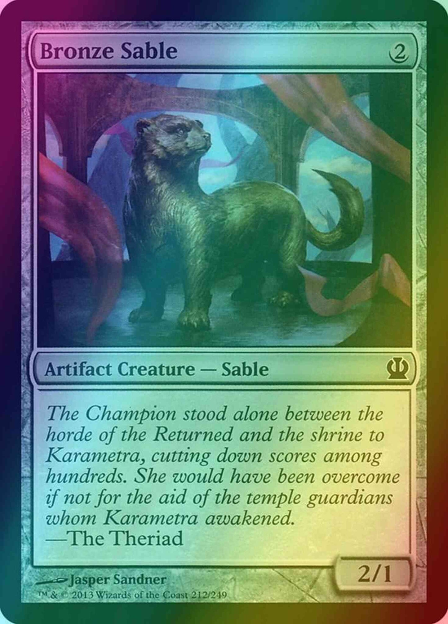Bronze Sable [212] [Theros] [Foil]