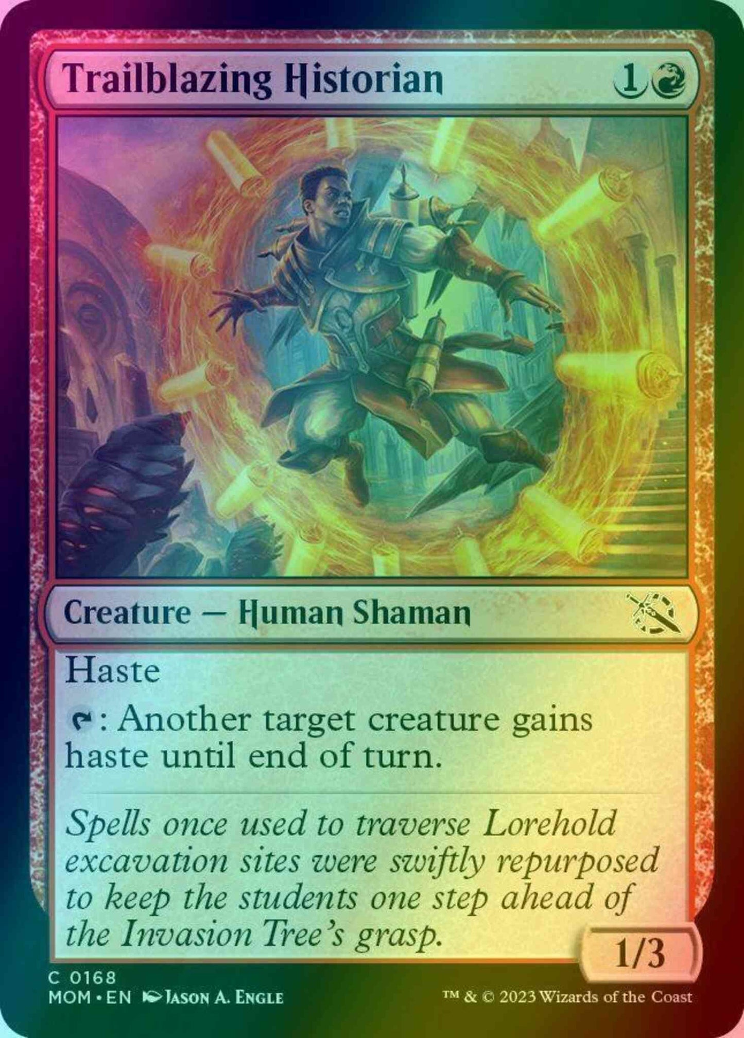 Trailblazing Historian [168] [March of the Machine] [Foil]