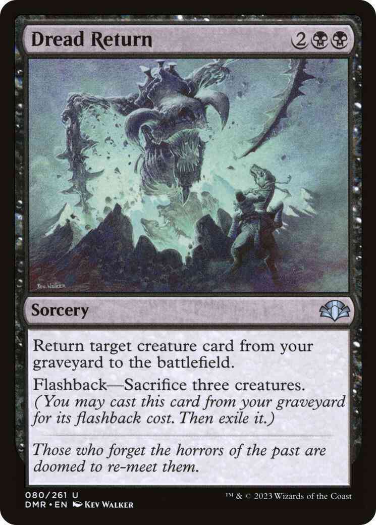 Dread Return [80] [Dominaria Remastered] [Non-Foil]