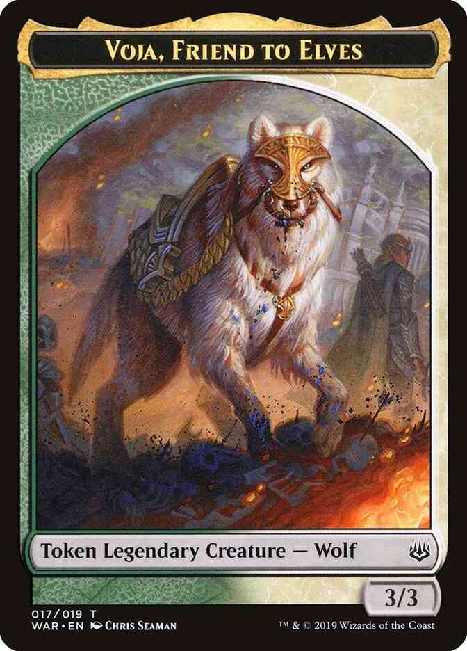 Voja, Friend to Elves Token [17] [War of the Spark Tokens] [Non-Foil]