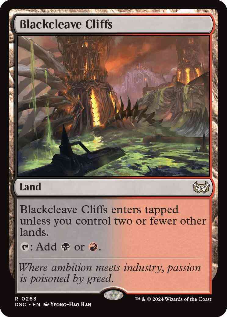 Blackcleave Cliffs [263] [Duskmourn: House of Horror: Commander] [Non-Foil]