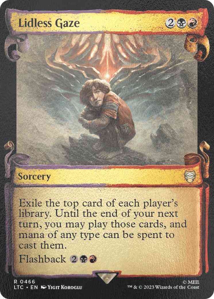 Lidless Gaze [466] [Scrolls Showcase] [The Lord of the Rings: Tales of Middle-earth: Commander] [Silver Foil]