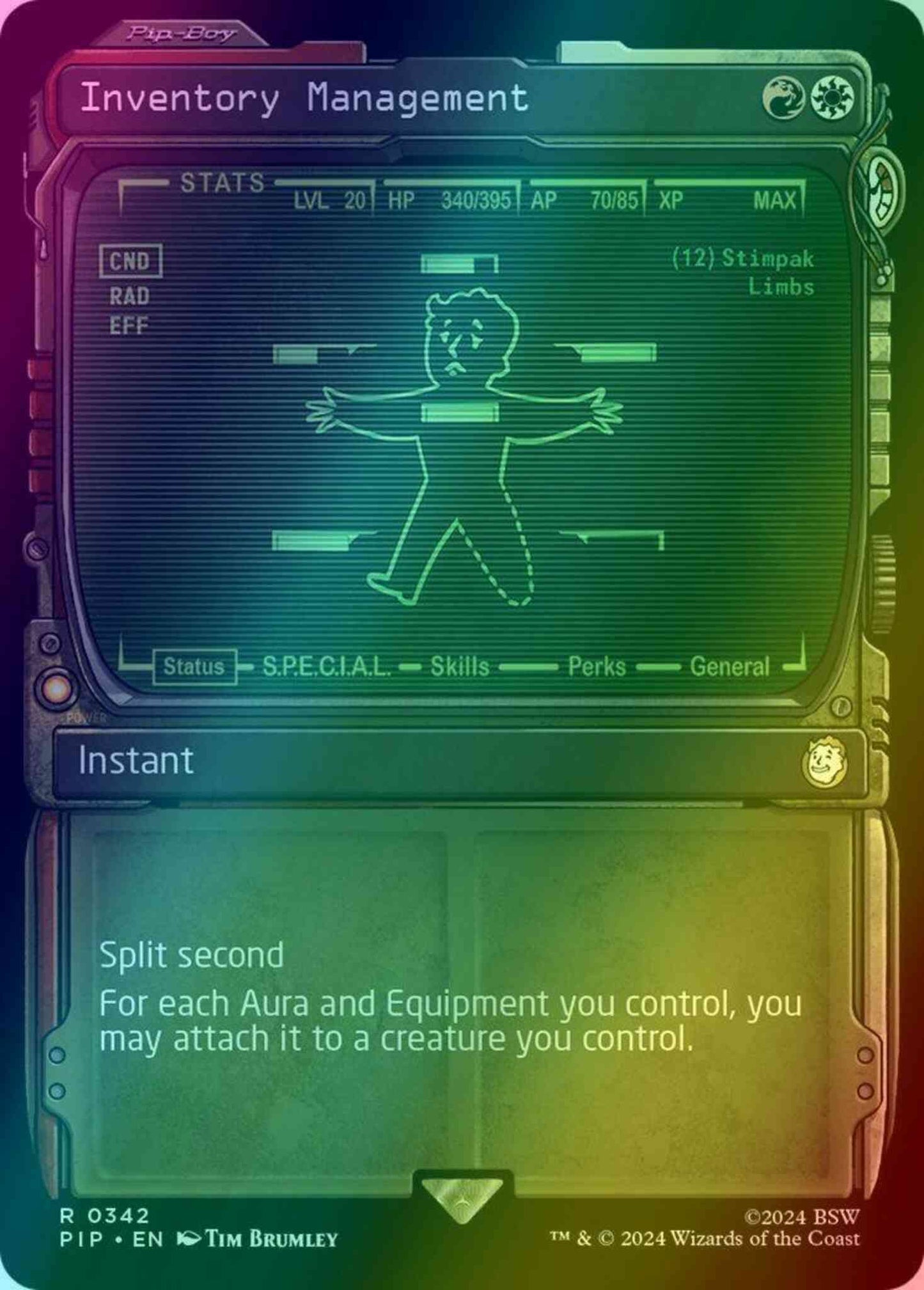 Inventory Management [342] [Pip-Boy Showcase] [Fallout] [Foil]