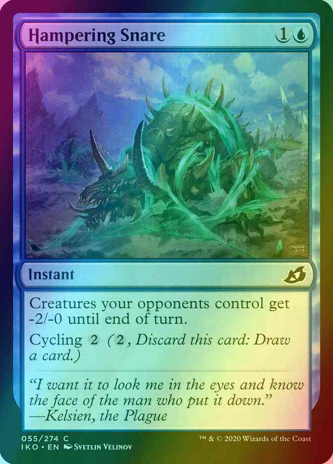 Hampering Snare [55] [Ikoria: Lair of Behemoths] [Foil]