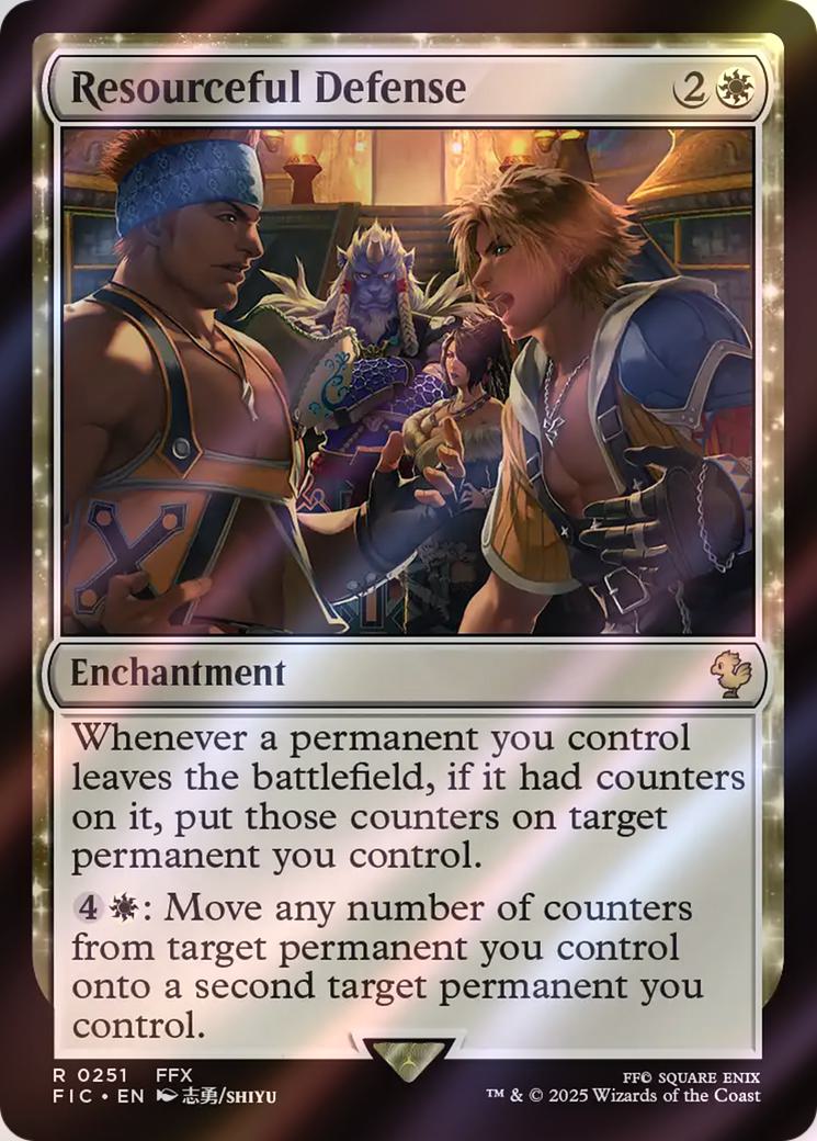 Resourceful Defense [251] [FINAL FANTASY: Commander] [Surge Foil]