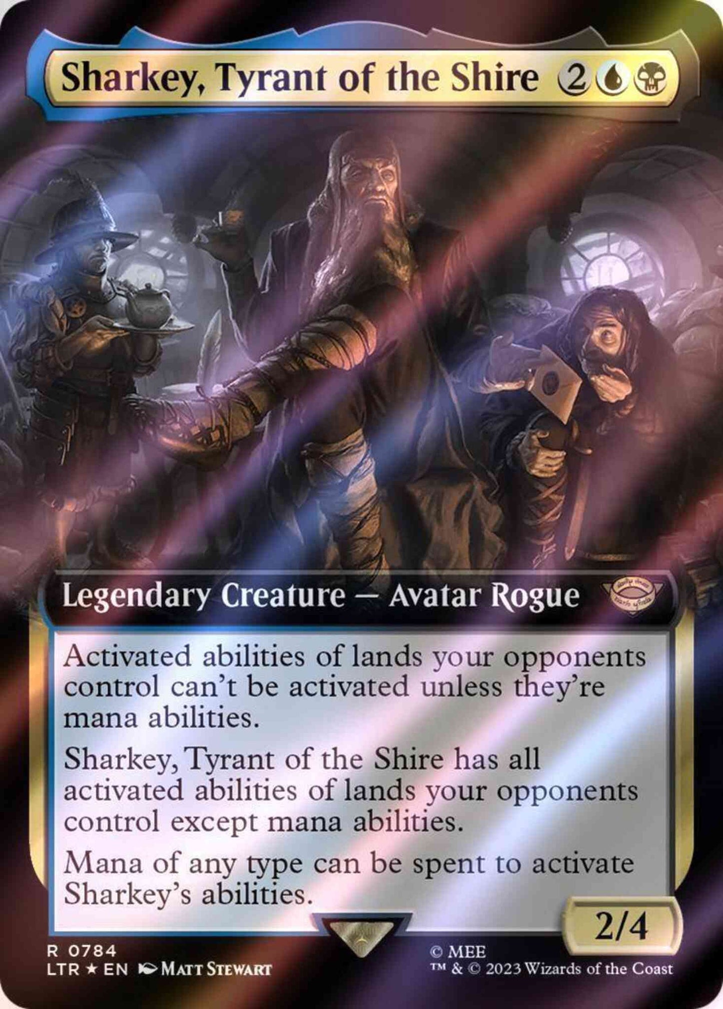 Sharkey, Tyrant of the Shire [784] [Extended Art] [The Lord of the Rings: Tales of Middle-earth] [Surge Foil]