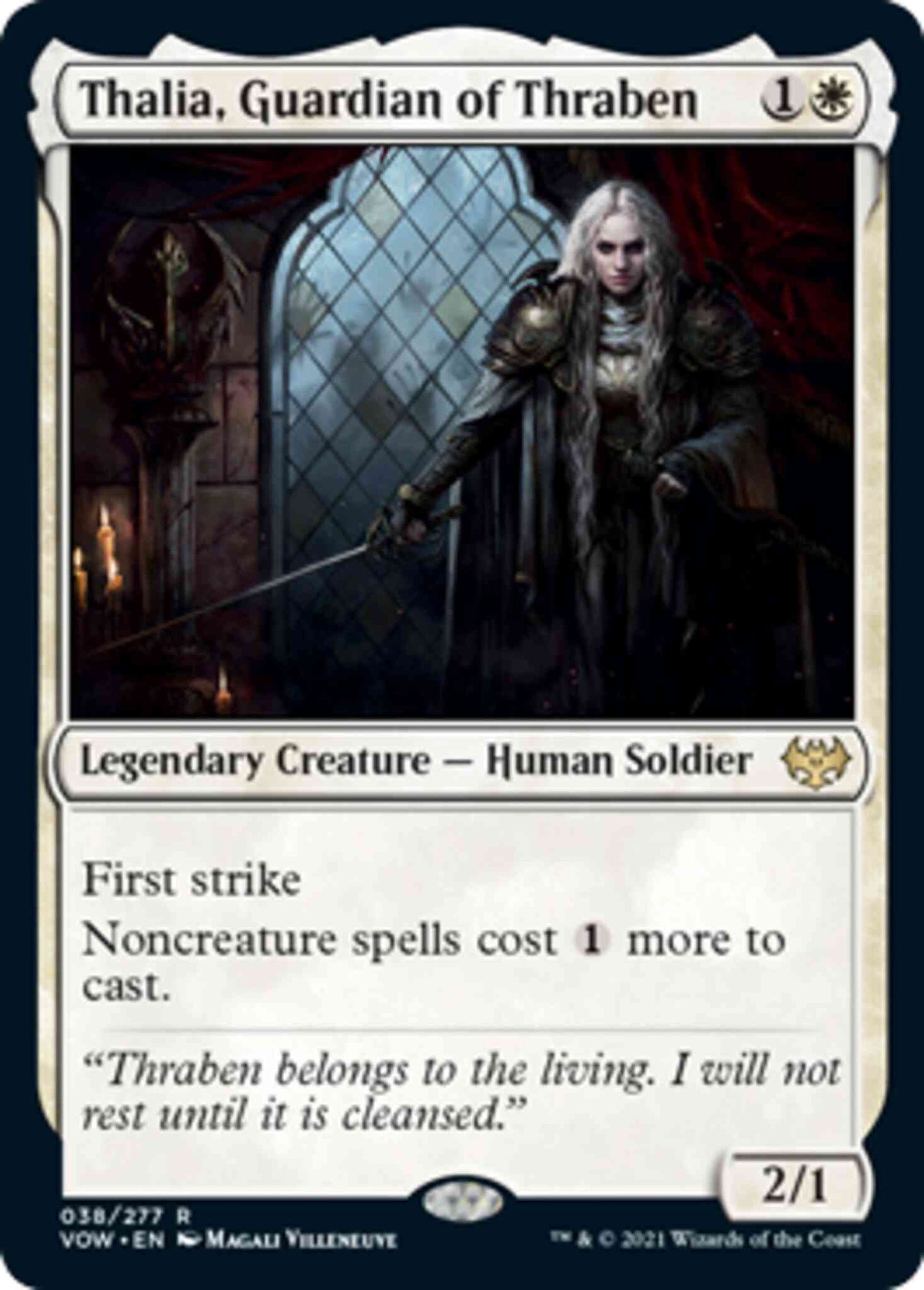 Thalia, Guardian of Thraben [38] [Innistrad: Crimson Vow] [Non-Foil]