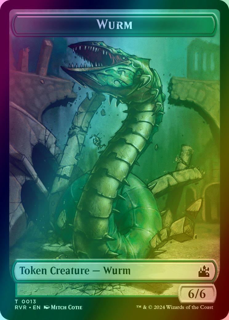 Goblin Token (08) // Wurm Token (13) [Ravnica Remastered: Tokens] [Foil]
