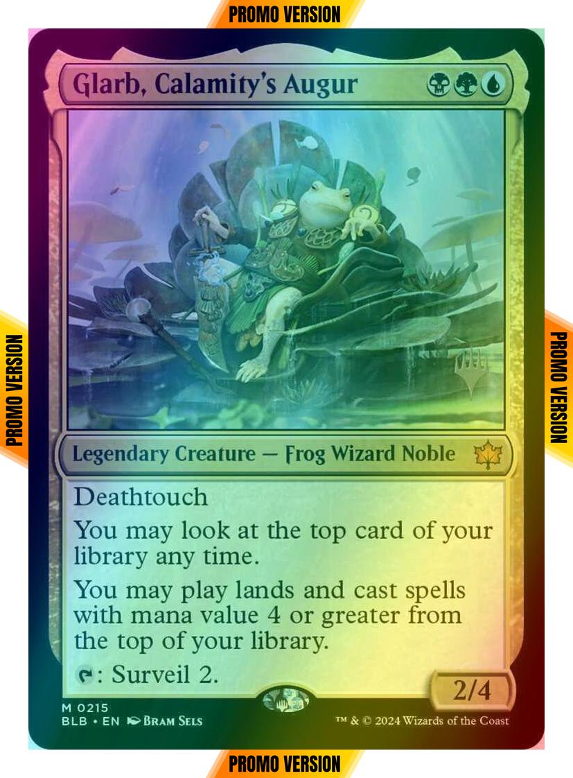 Glarb, Calamity's Augur [215p] [Promo Pack] [Bloomburrow: Promos] [Foil]