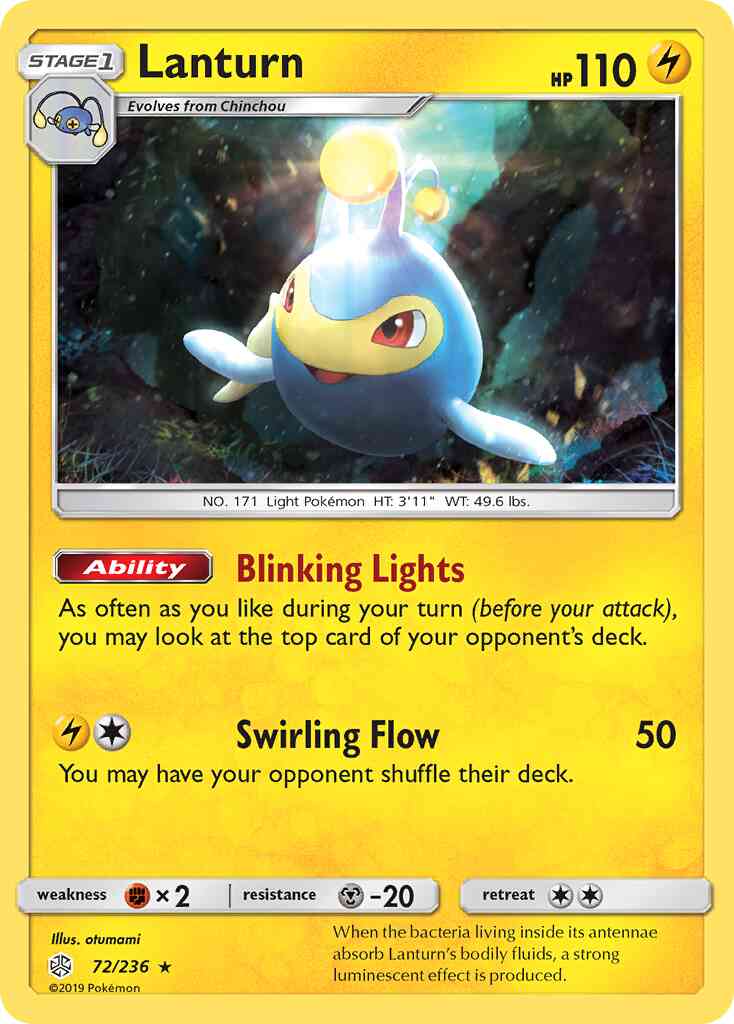 Lanturn - 72/236 - Rare [sm12-72] [Non-Holo]