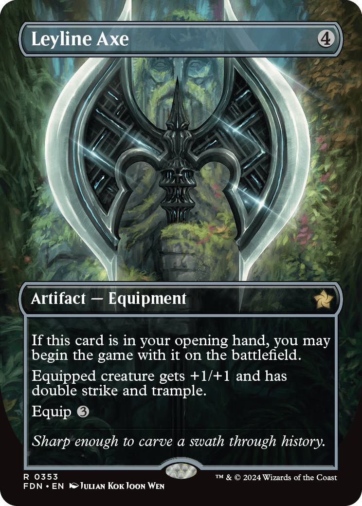 Leyline Axe [353] [Borderless] [Foundations] [Non-Foil]