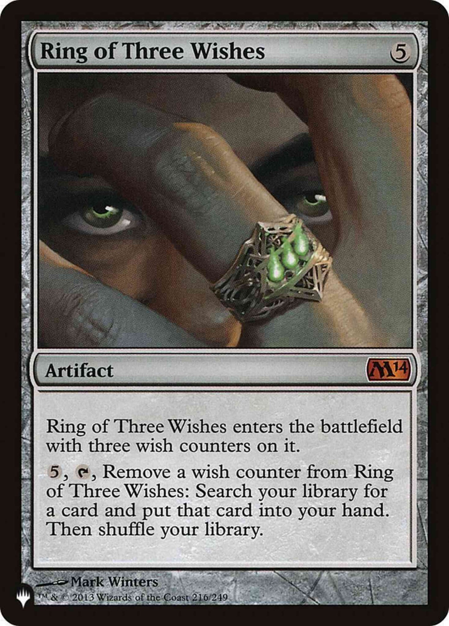 Ring of Three Wishes [M14-216] [The List] [Non-Foil]