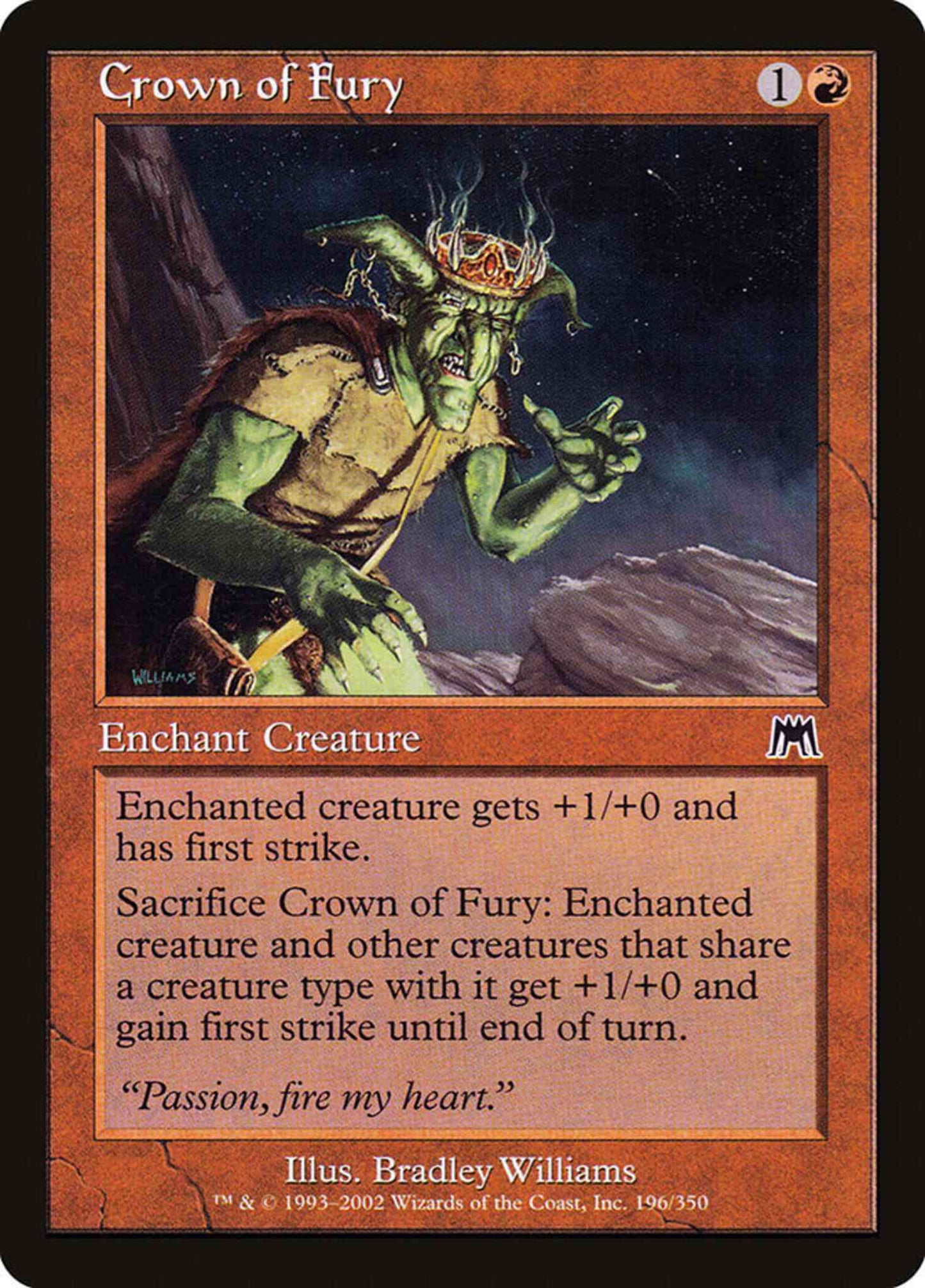 Crown of Fury [196] [Onslaught] [Non-Foil]