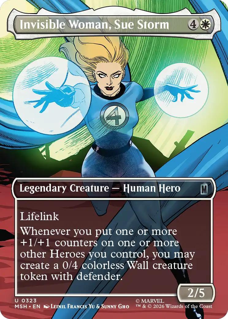 Invisible Woman, Sue Storm [323] [Borderless] [Scene] [Marvel Super Heroes] [Non-Foil]
