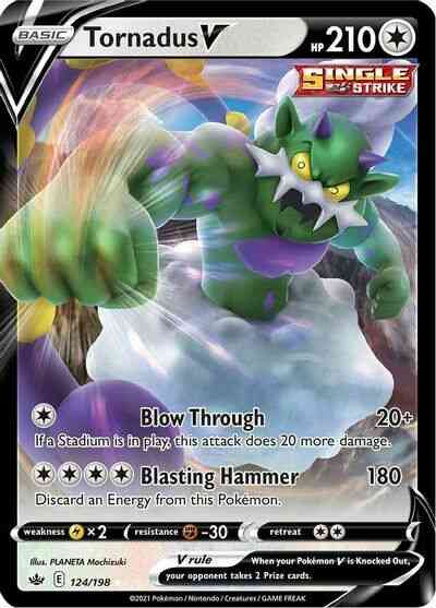 Tornadus V - 124/198 - Rare Holo V [swsh6-124] [Ultra]