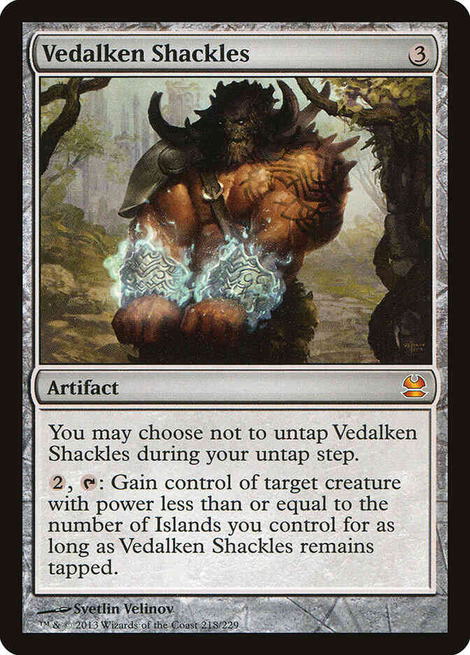 Vedalken Shackles [218] [Modern Masters] [Non-Foil]