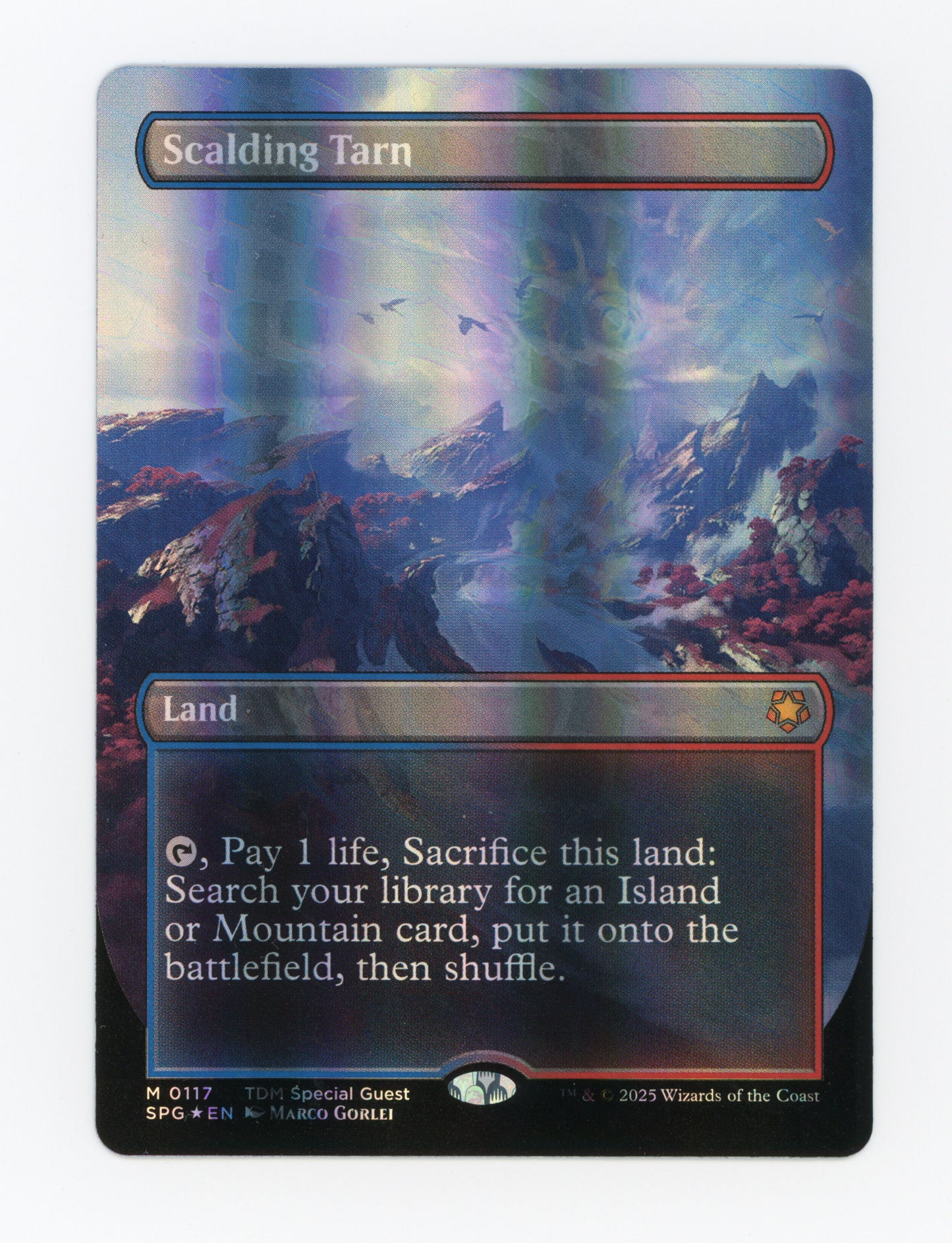 Scalding Tarn — Borderless|Dragonscale Foil — ID 17391