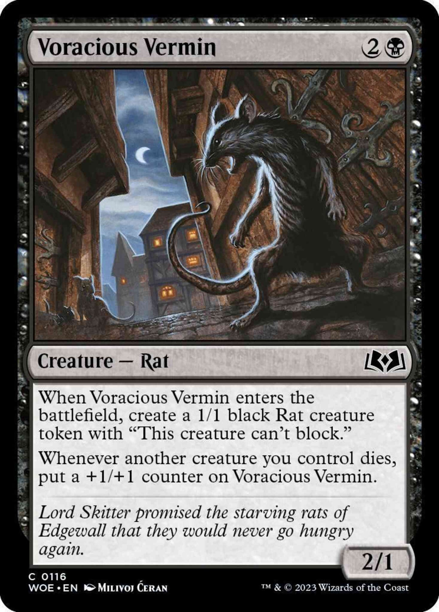 Voracious Vermin [116] [Wilds of Eldraine] [Non-Foil]