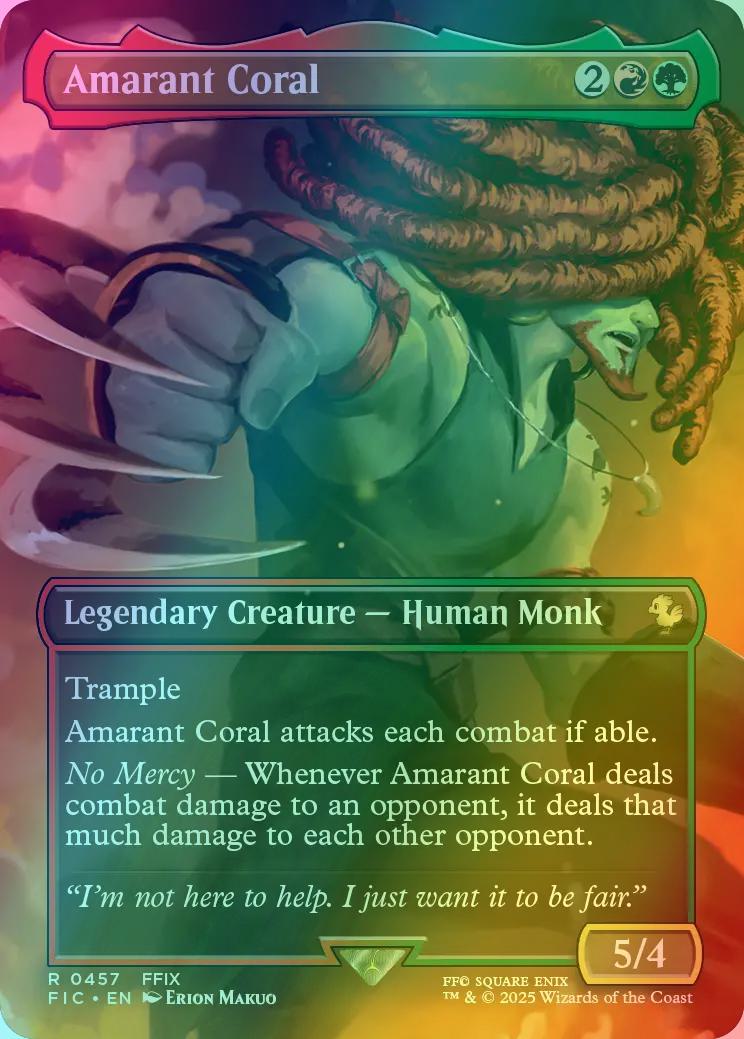 Amarant Coral [457] [Borderless] [Scene] [FINAL FANTASY: Commander] [Foil]