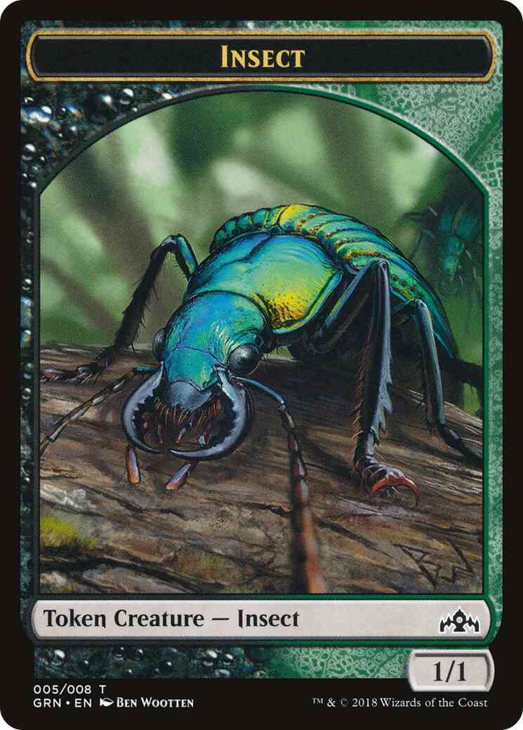 Insect Token (05) // Saproling Token (05) [05] [GRN Guild Kit Tokens] [Non-Foil]