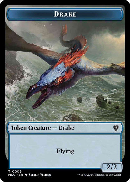 Drake Token (06) // Koma's Coil Token (07) [Murders at Karlov Manor: Commander: Tokens] [Non-Foil]