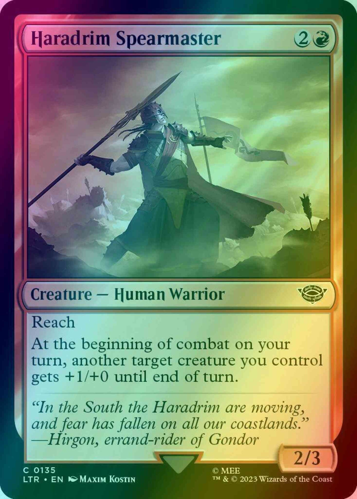 Haradrim Spearmaster [135] [The Lord of the Rings: Tales of Middle-earth] [Foil]