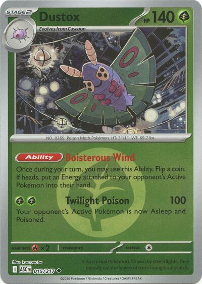 Dustox - Energy Symbol Pattern - 015/217 - Uncommon [me025-015] [Reverse Holo]