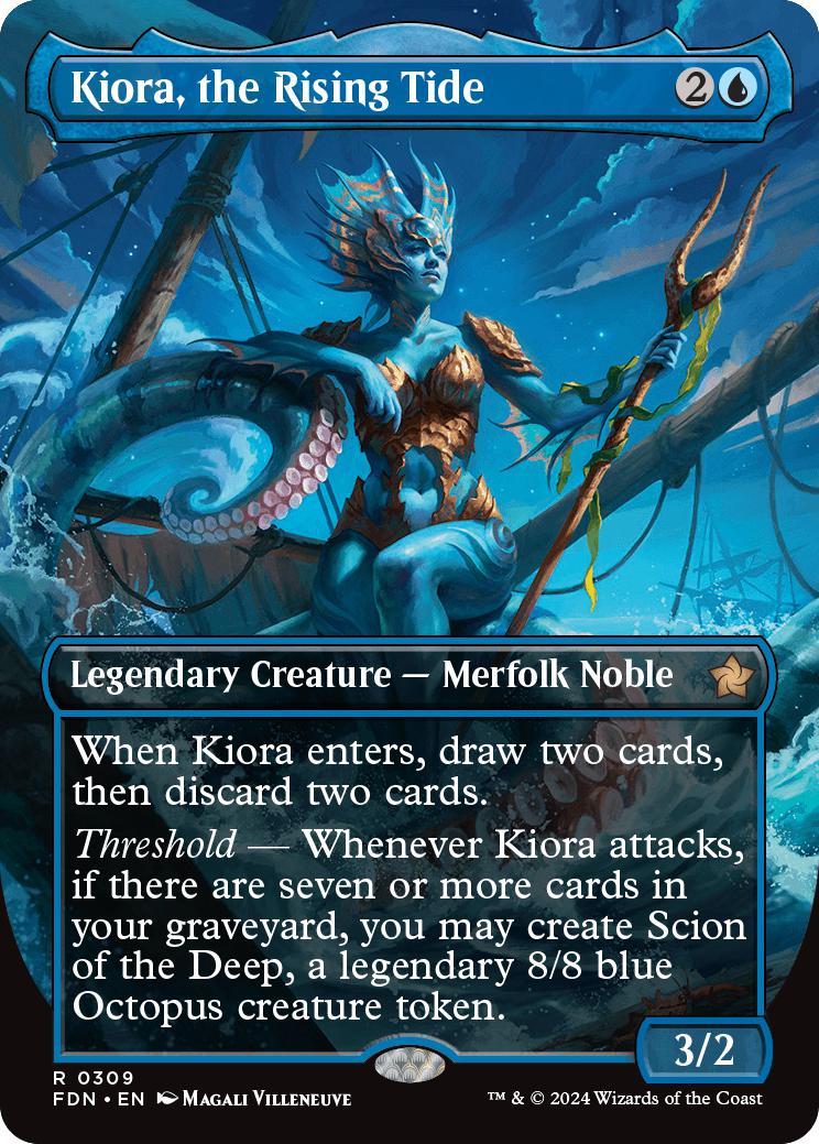 Kiora, the Rising Tide [309] [Borderless] [Foundations] [Non-Foil]
