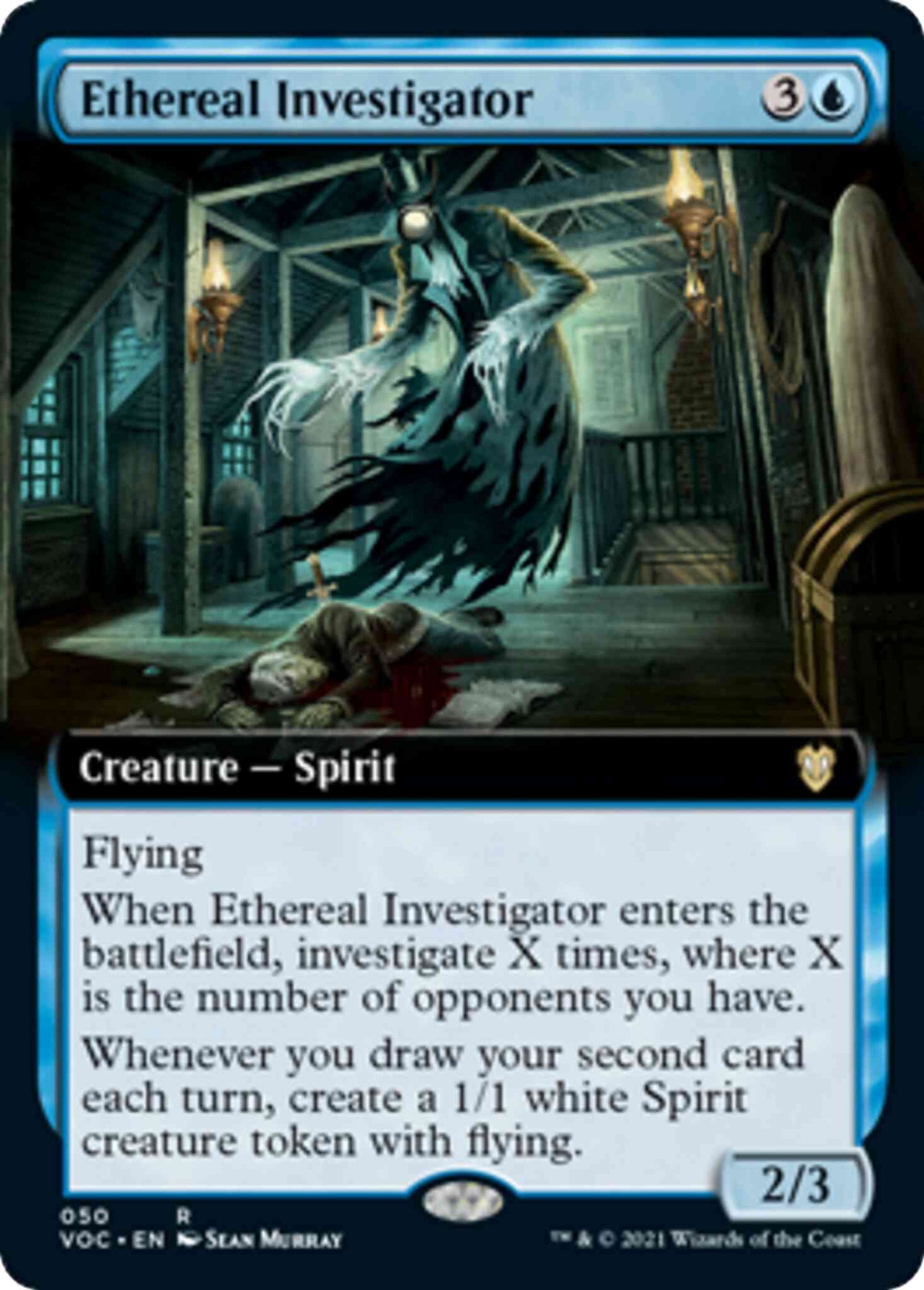 Ethereal Investigator [50] [Extended Art] [Innistrad: Crimson Vow: Commander] [Non-Foil]