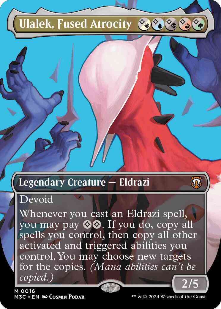 Ulalek, Fused Atrocity [16] [Borderless] [Profile] [Modern Horizons 3: Commander] [Non-Foil]