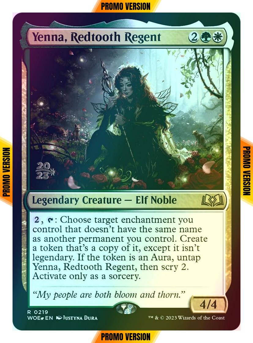 Yenna, Redtooth Regent [219s] [Prerelease] [Wilds of Eldraine: Promos] [Foil]