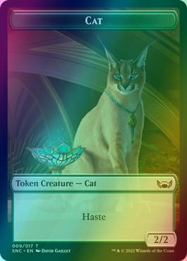 Angel Token (02) // Cat Token (09) [Streets of New Capenna: Tokens] [Foil]