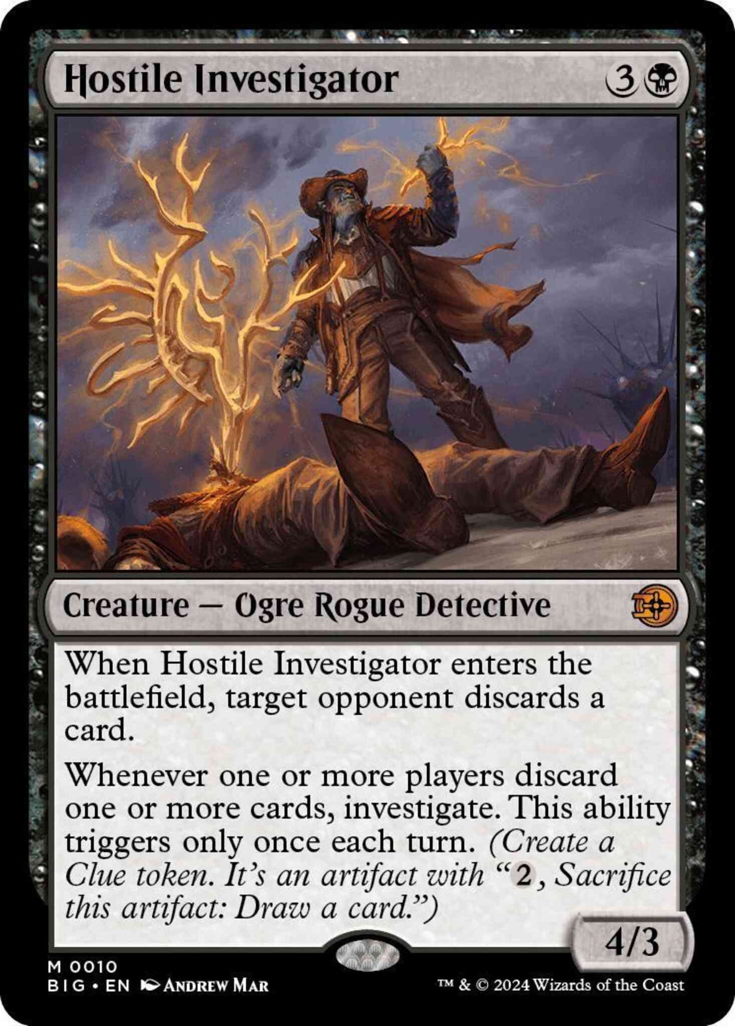 Hostile Investigator [10] [The Big Score] [Non-Foil]