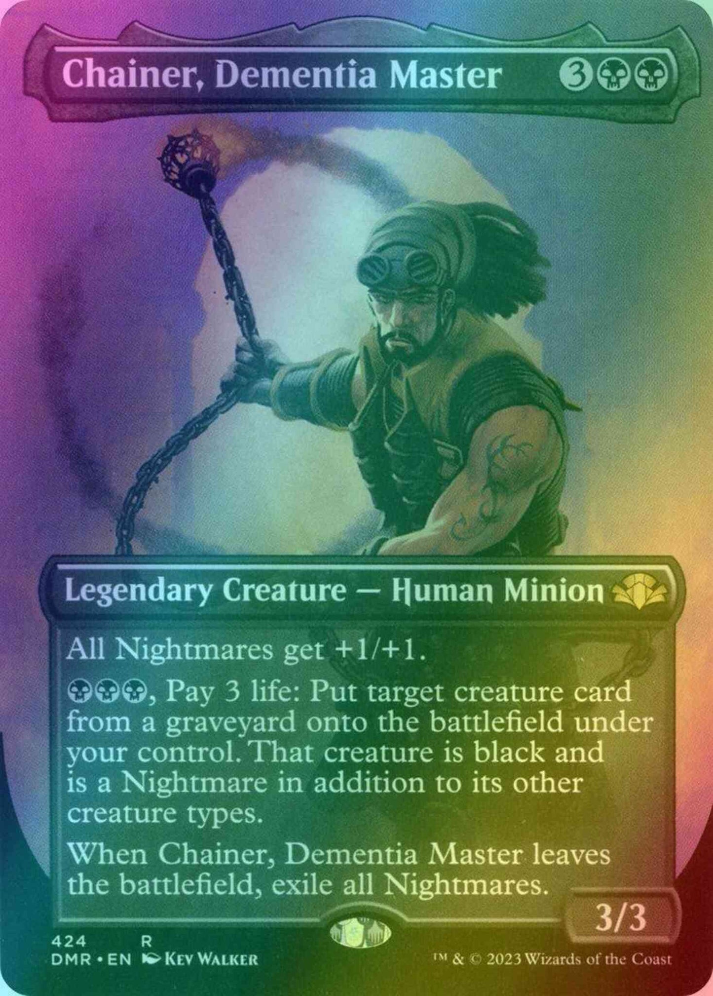 Chainer, Dementia Master [424] [Borderless] [Dominaria Remastered] [Foil]