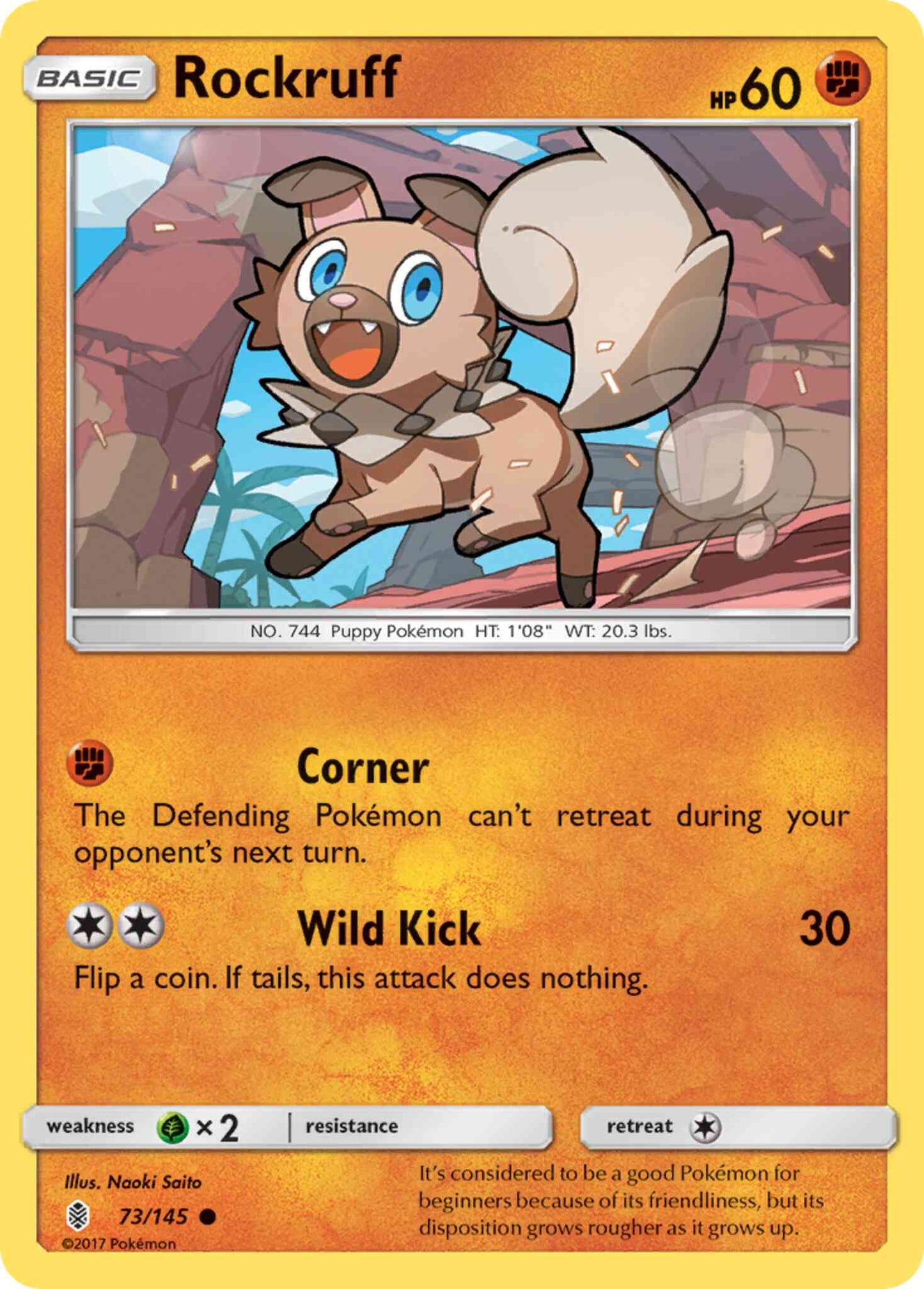 Rockruff - 73/145 - Common [sm2-73] [Non-Holo]