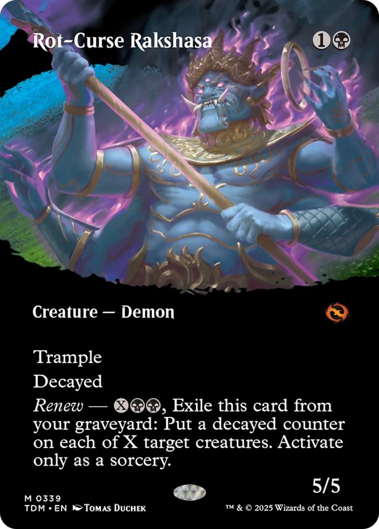 Rot-Curse Rakshasa [339] [Borderless] [Clan] [Tarkir: Dragonstorm] [Non-Foil]